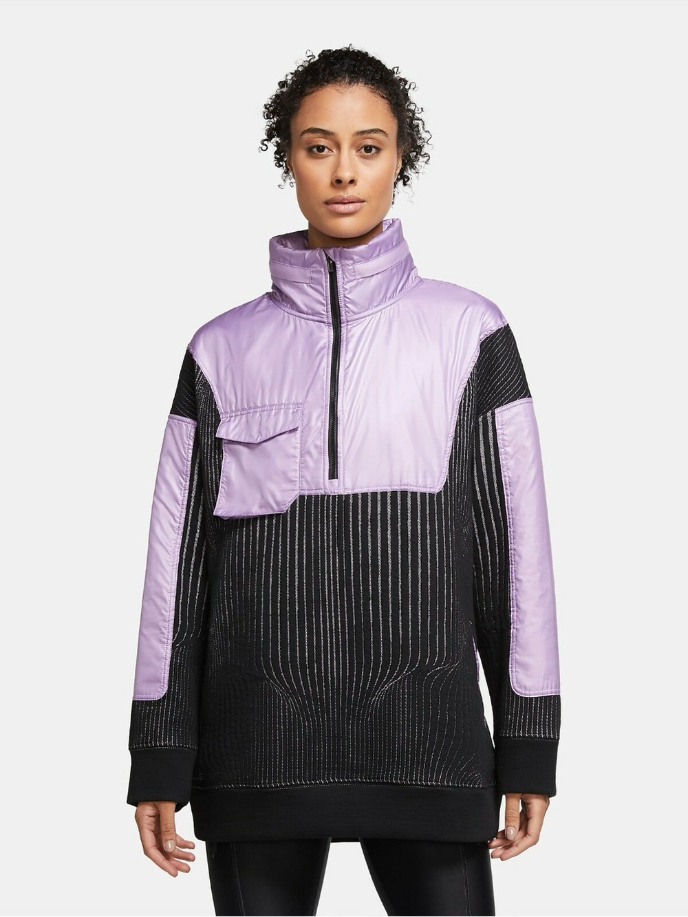 Nike Women's City Ready 1/4 Zip Training Jacket Purple